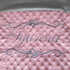 EDITION LIMITÉ: Couverture interrieur gris, doublé en minky doux personnalisé, brodée prénom et/ou ornement